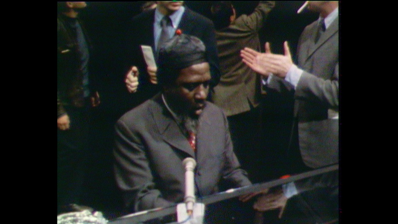 Thelonious Monk playing the piano