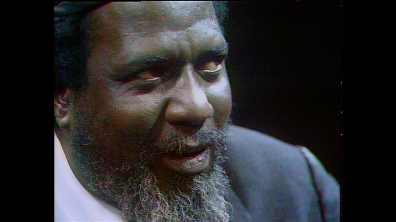 Closeup of Thelonious Monks face