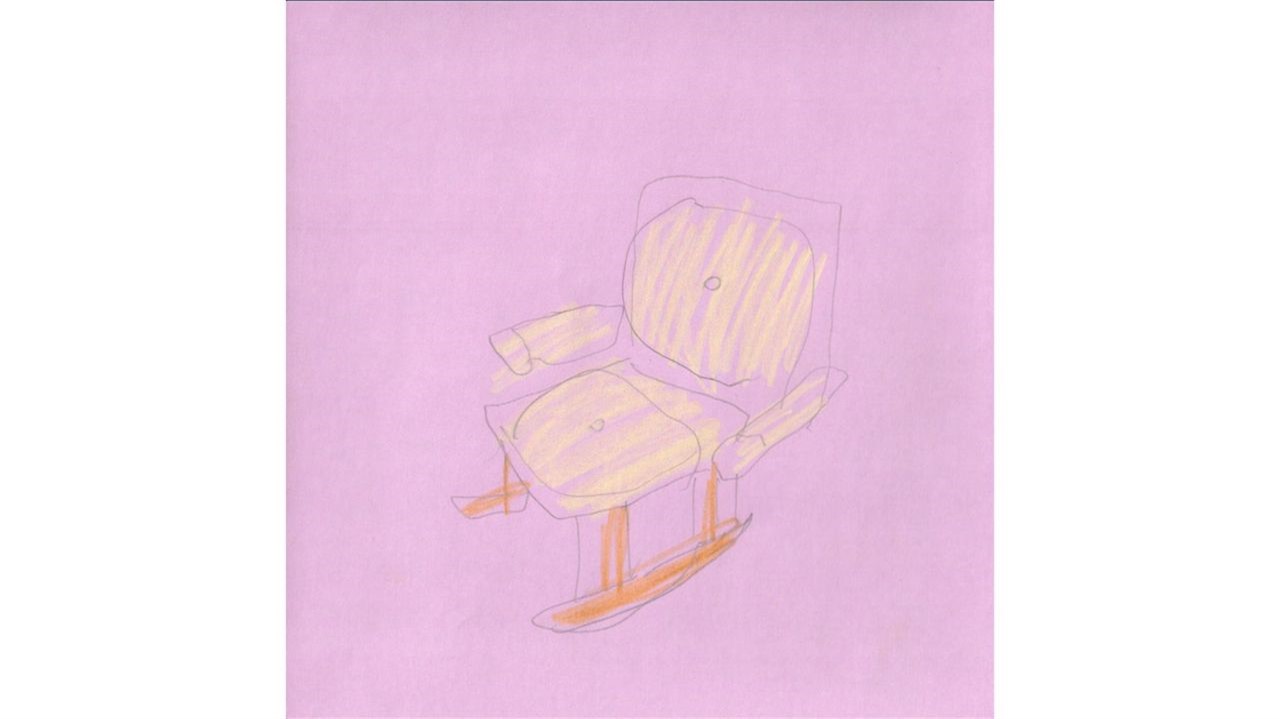 Line drawing of a rocking chair