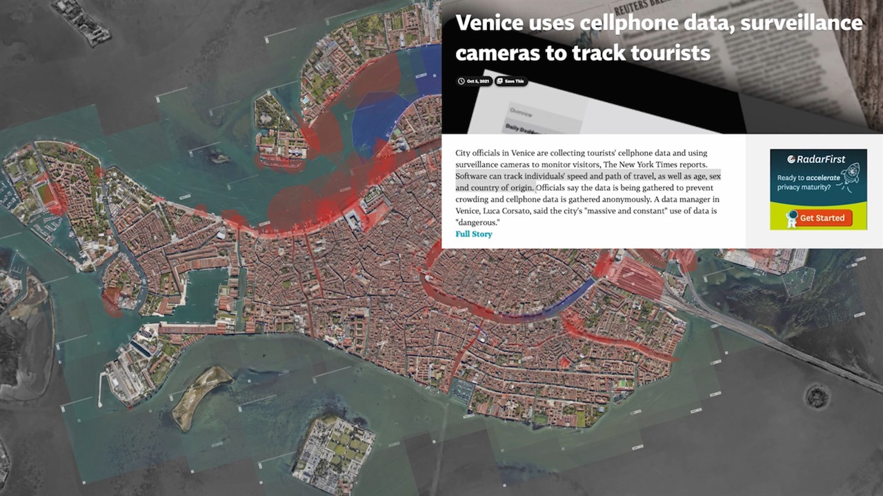 Venice uses cellphone data to track tourists