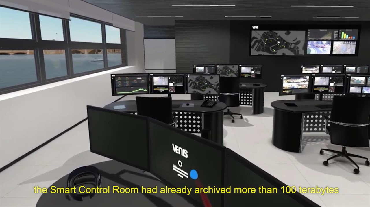 CGI rendering of an empty office