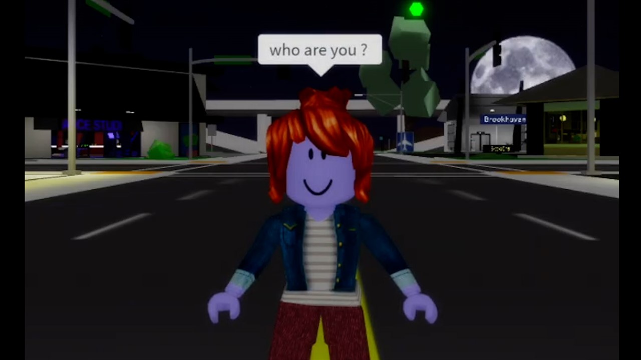 Roblox character asking 