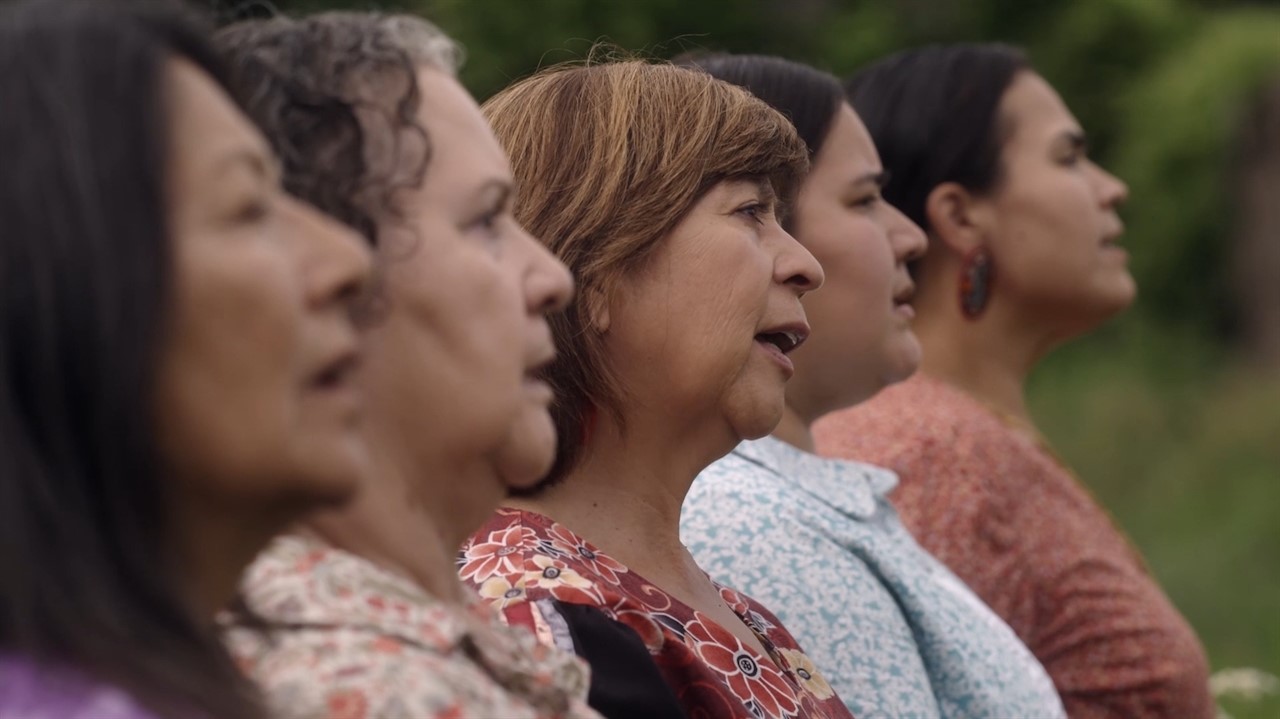 A group of women singing