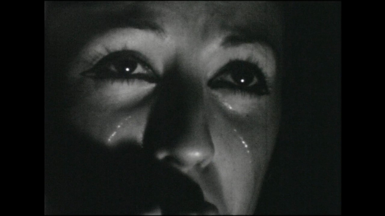 Closeup of a woman crying