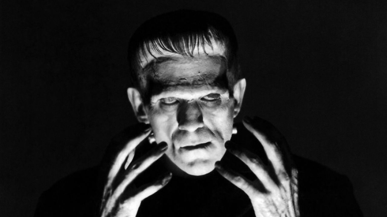 Boris Karloff as Frankenstein monster