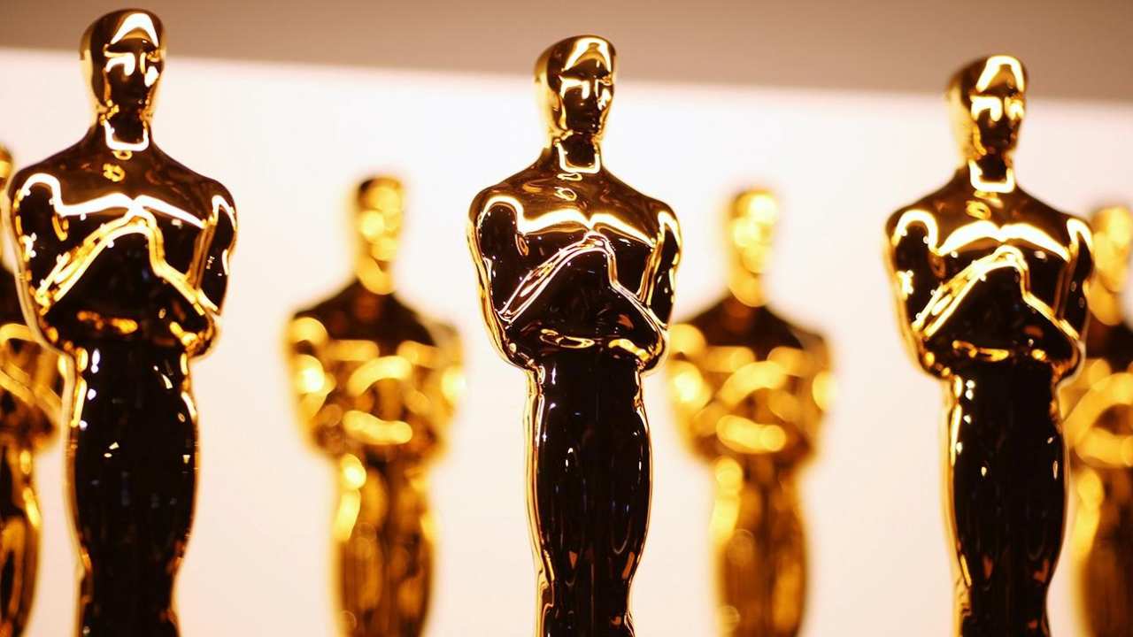 rows of Oscar statuettes