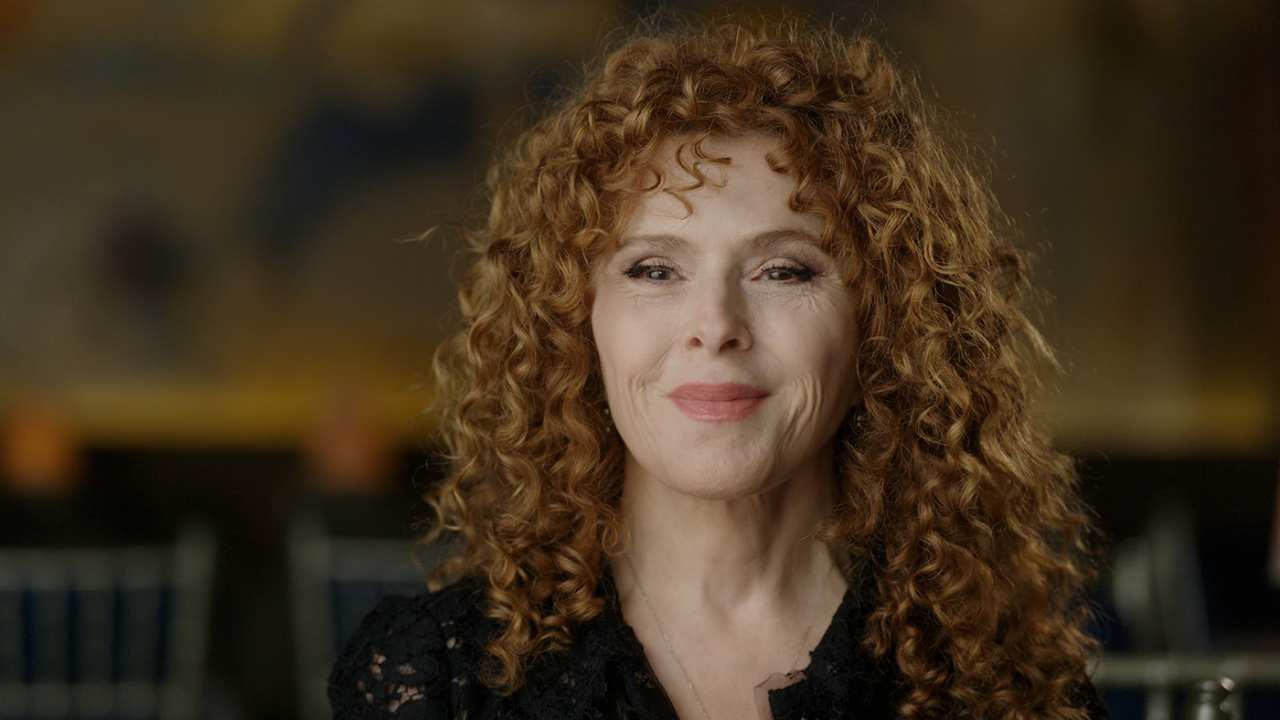 Bernadette Peters smiling at the camera