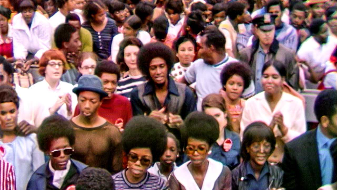 the large audience at the Harlem Cultural Festival