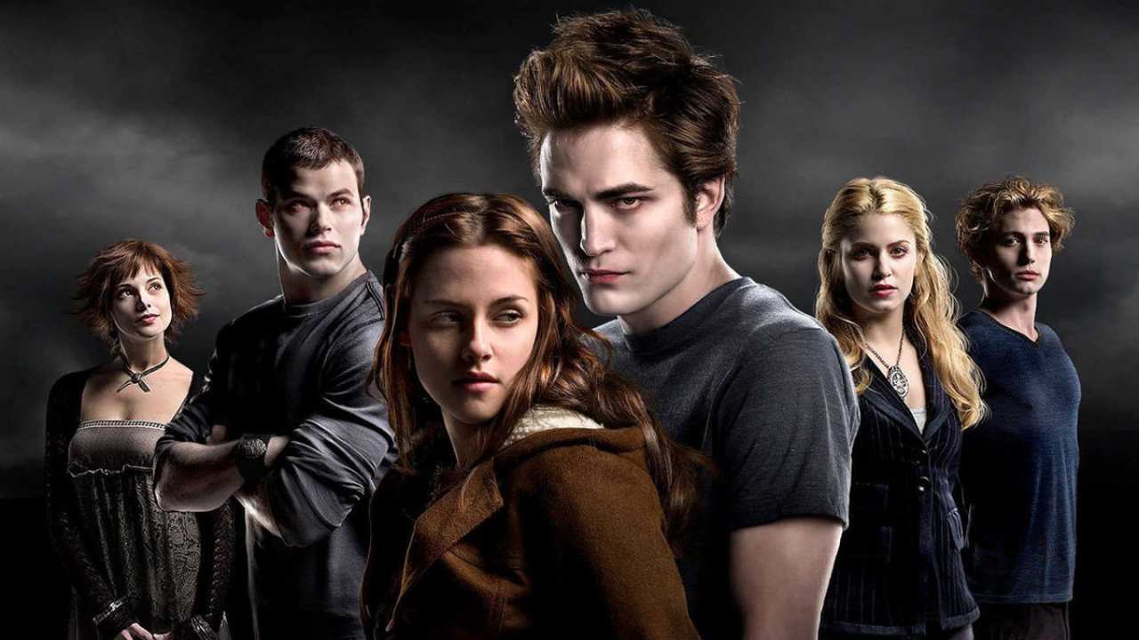 a group of five vampires and a young woman