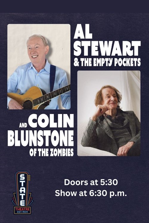 PCI Concerts Present Al Stewart & The Empty Pockets and Colin Blunstone of The Zombies poster