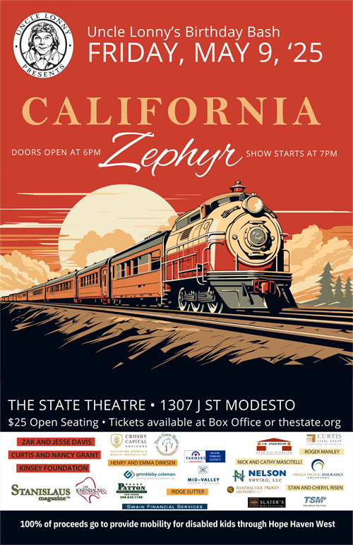 Uncle Lonny Presents – California Zephyr poster