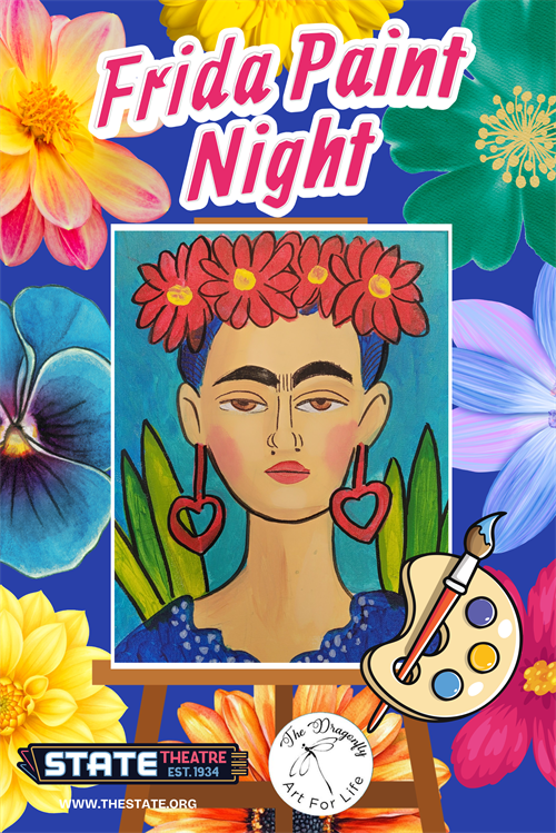 Frida Kahlo Paint Night poster