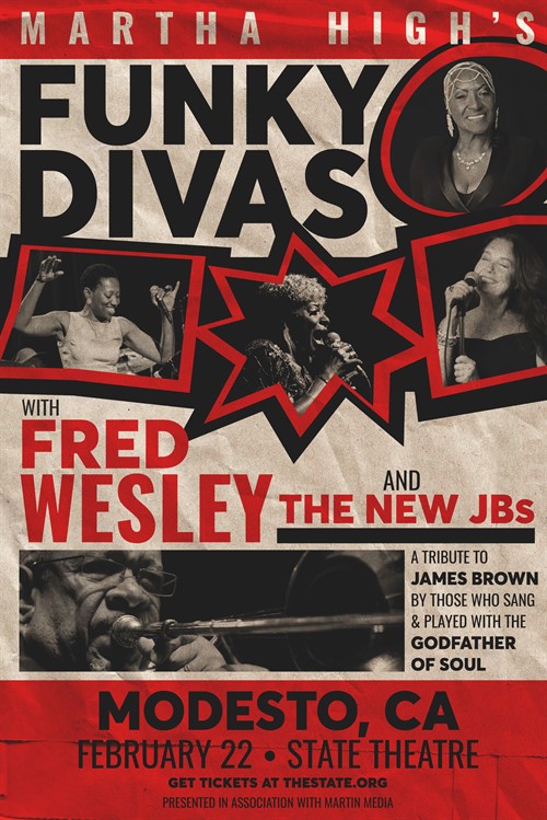 MARTHA HIGH’S FUNKY DIVAS WITH FRED WESLEY & THE NEW JBS poster