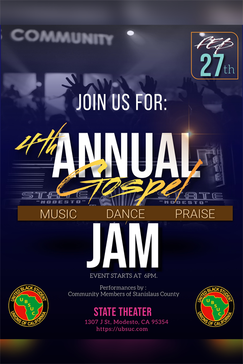 4th Annual UBSUC Central Region Gospel Jam poster