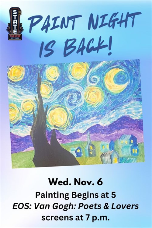 Van Gogh Paint Night poster