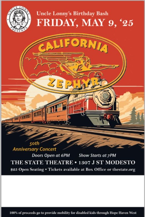 Uncle Lonny Presents – California Zephyr poster